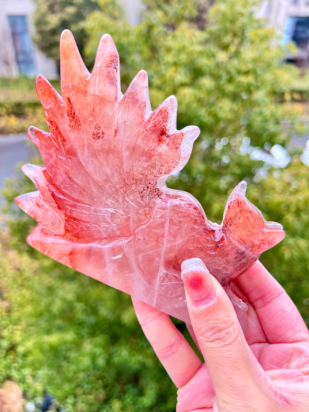 Fire quartz 9 tails fox big size