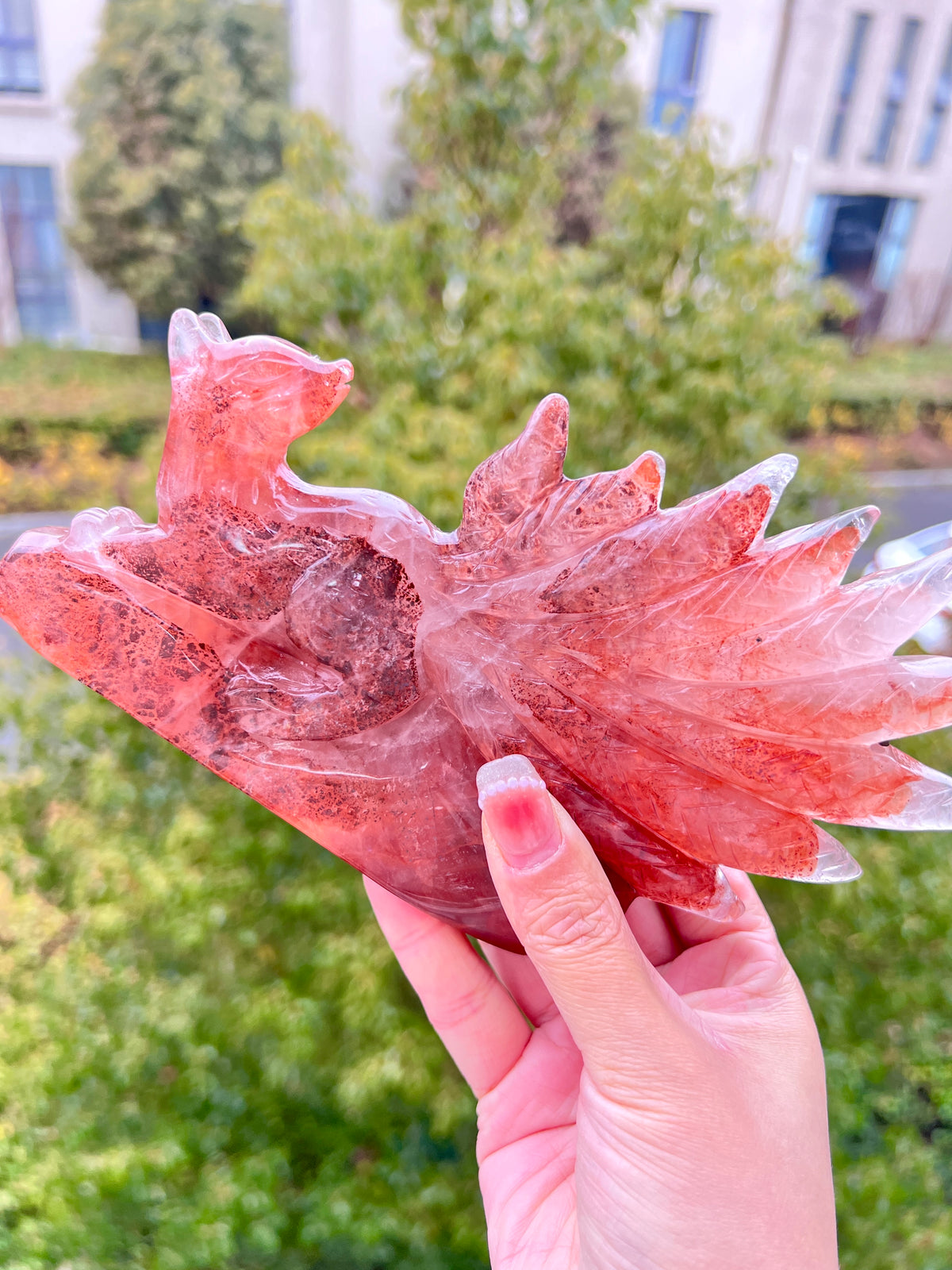 Fire quartz 9 tails fox big size