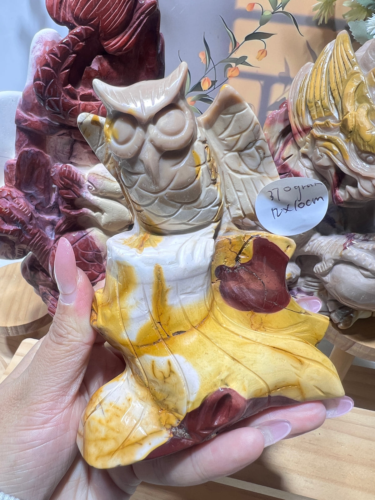 Mookite carving dragon
